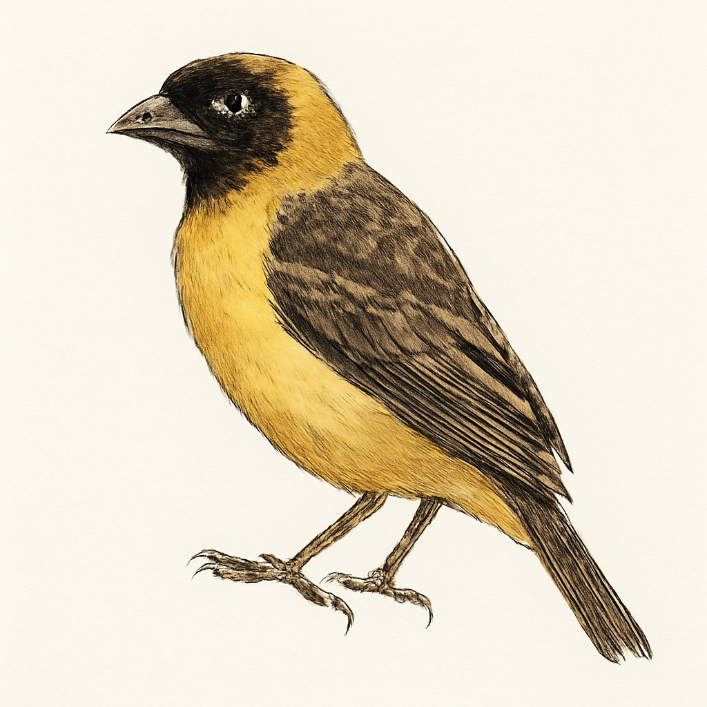 Illustration de Tisserin bicolore