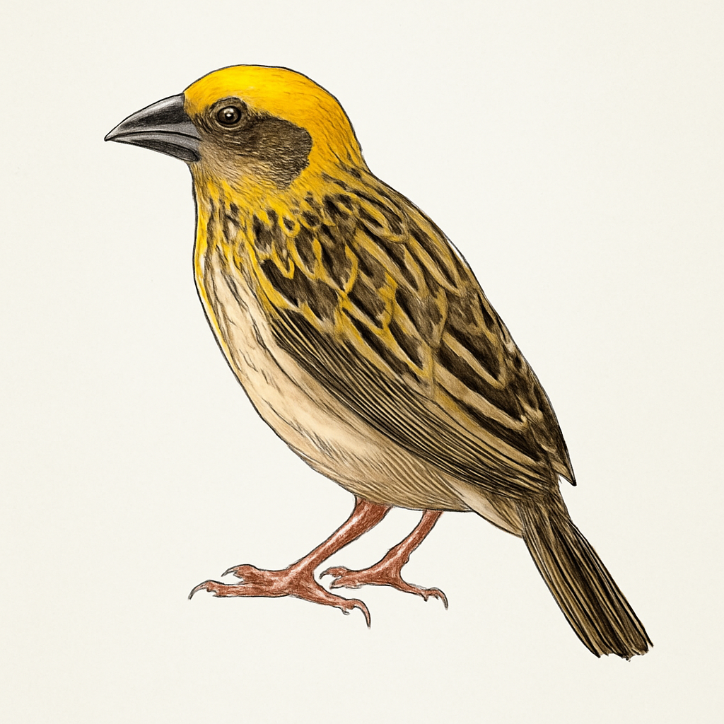 Streaked Weaver illustration