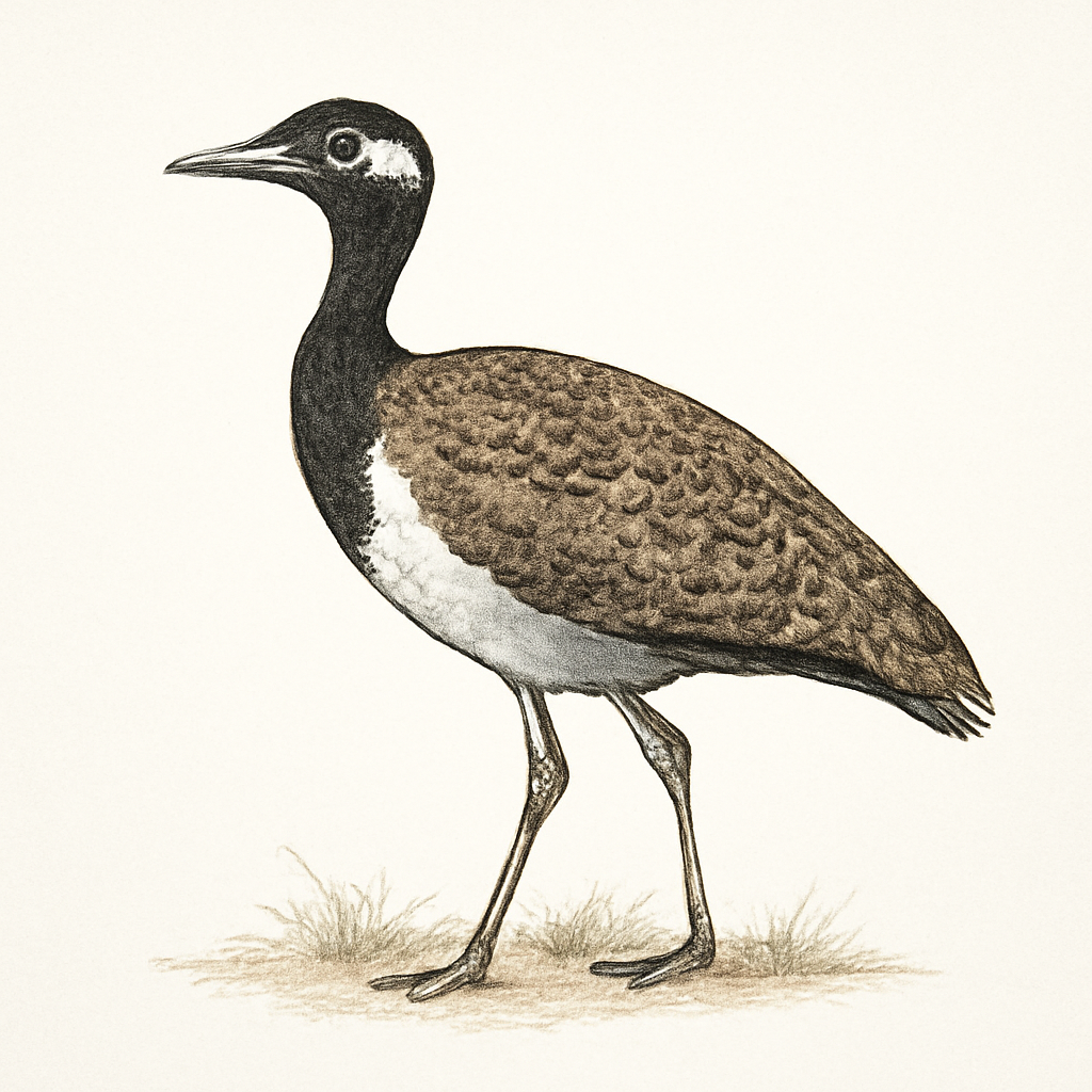 Illustration de Outarde korhaan