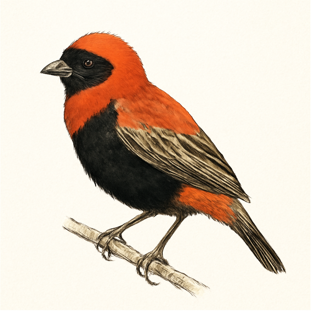 Illustration de Euplecte ignicolore
