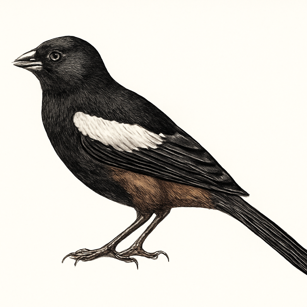 Illustration de Euplecte à épaules blanches