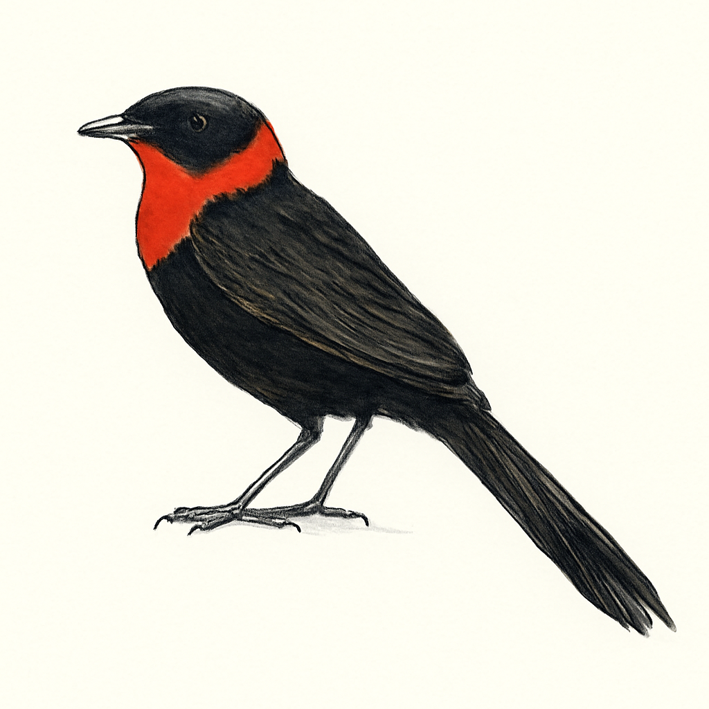Illustration de Euplecte veuve-noire