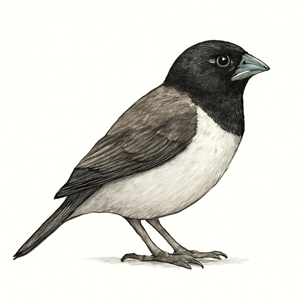 Ilustración de Capuchino Bicolor