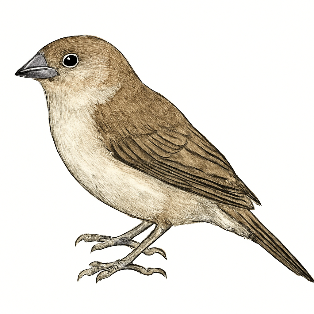 Illustration de Capucin bec-d'argent