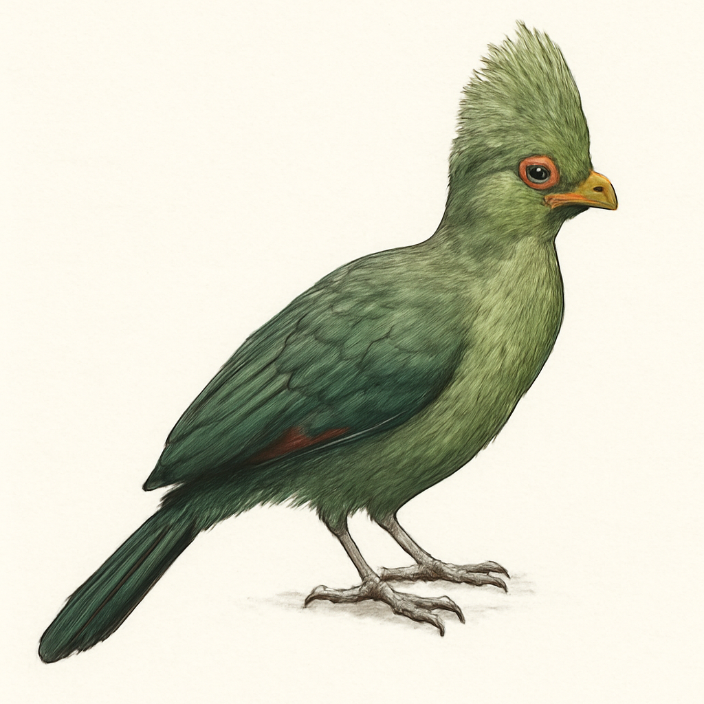 Illustrazione di Guinea Turaco