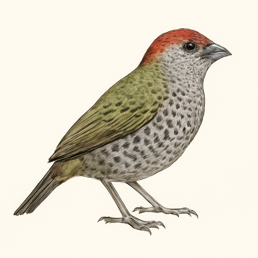 Illustration de Astrild vert