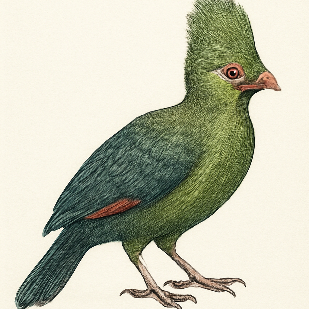 Illustrazione di Schalow's Turaco