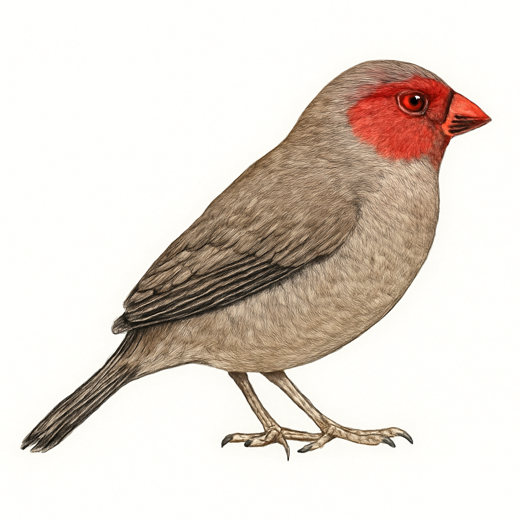 Ilustração de anambra waxbill