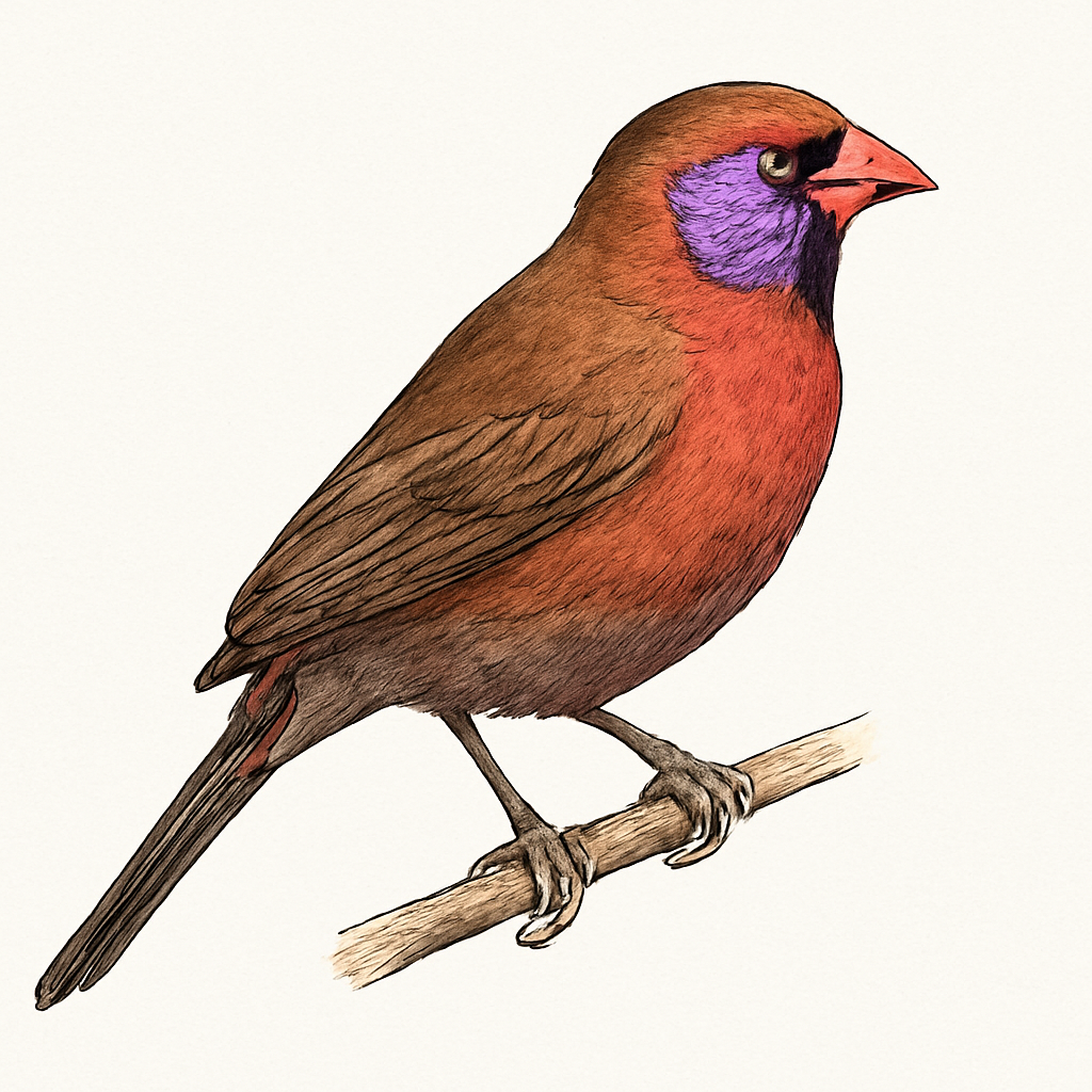 Illustration von Granatastrild