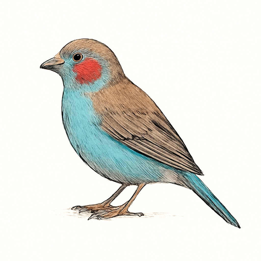 Illustratie van Blauwfazantje