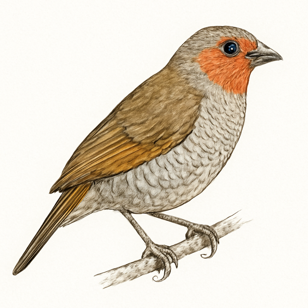 Ilustración de Estrilda Alinaranja