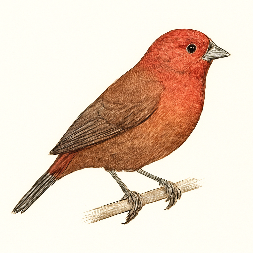 Illustration von Dunkelamarant