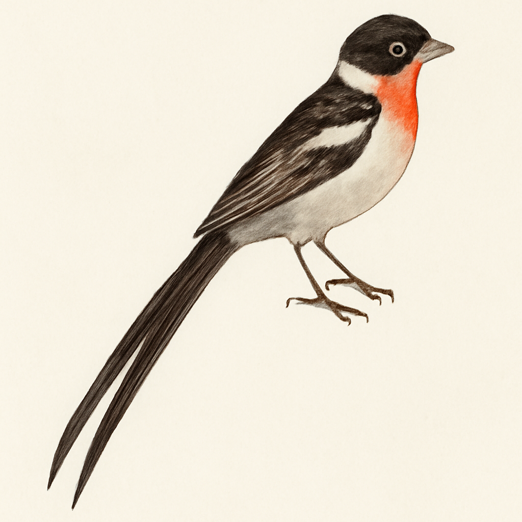 Shaft-tailed Whydah illustration