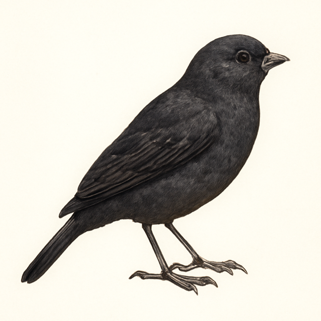 Illustration von Trauerwitwe