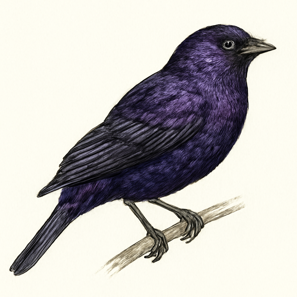 Illustration von Purpurwitwe