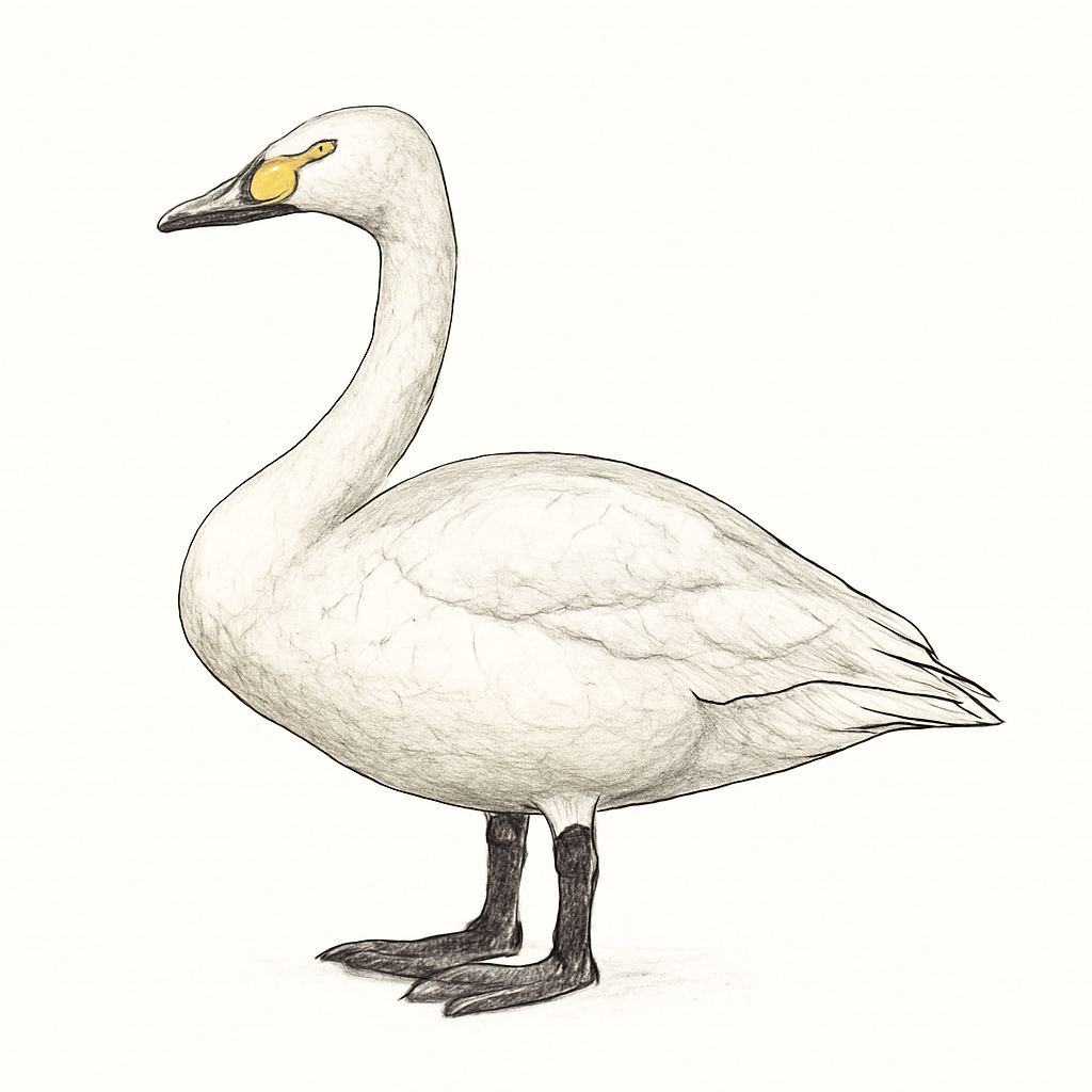 Whooper Swan illustration