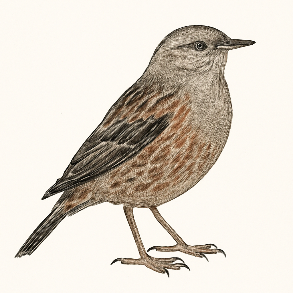 Alpine Accentor illustration
