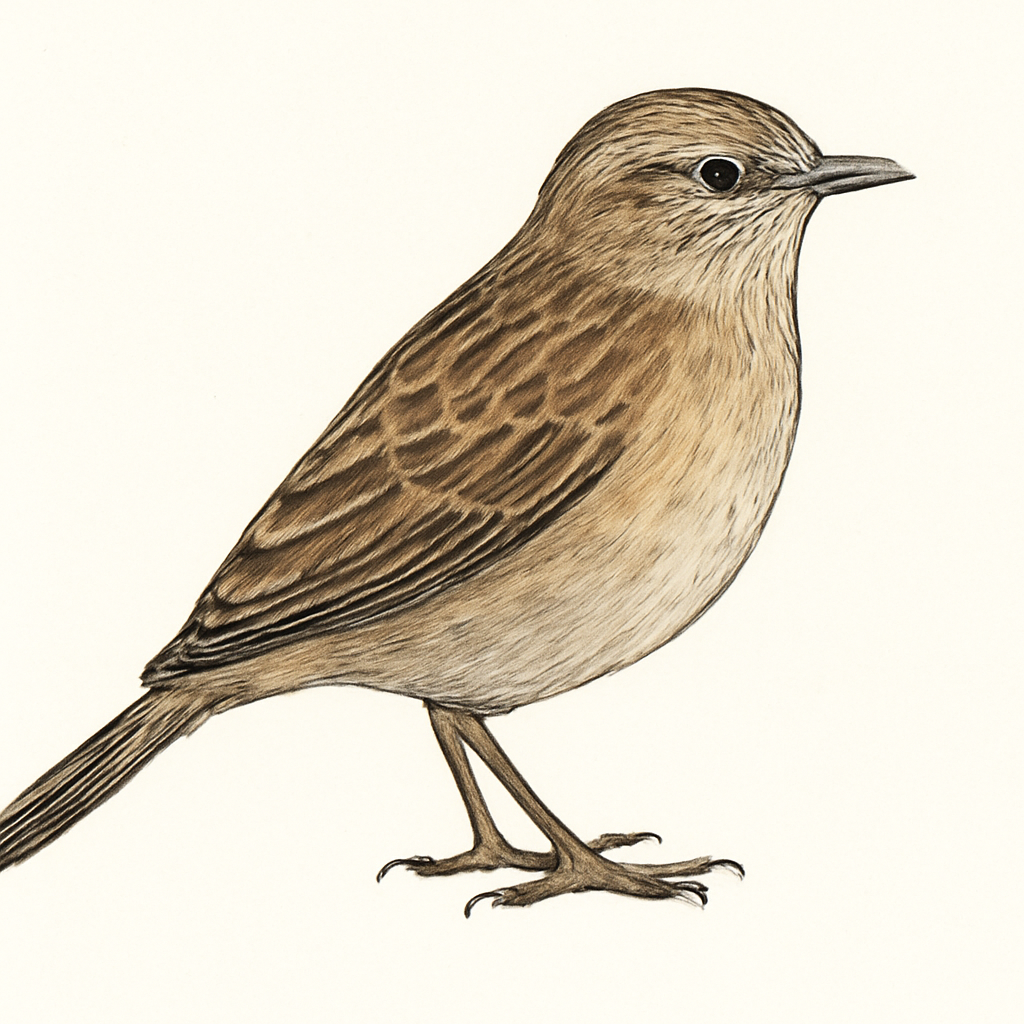 Illustratie van Bruine heggenmus