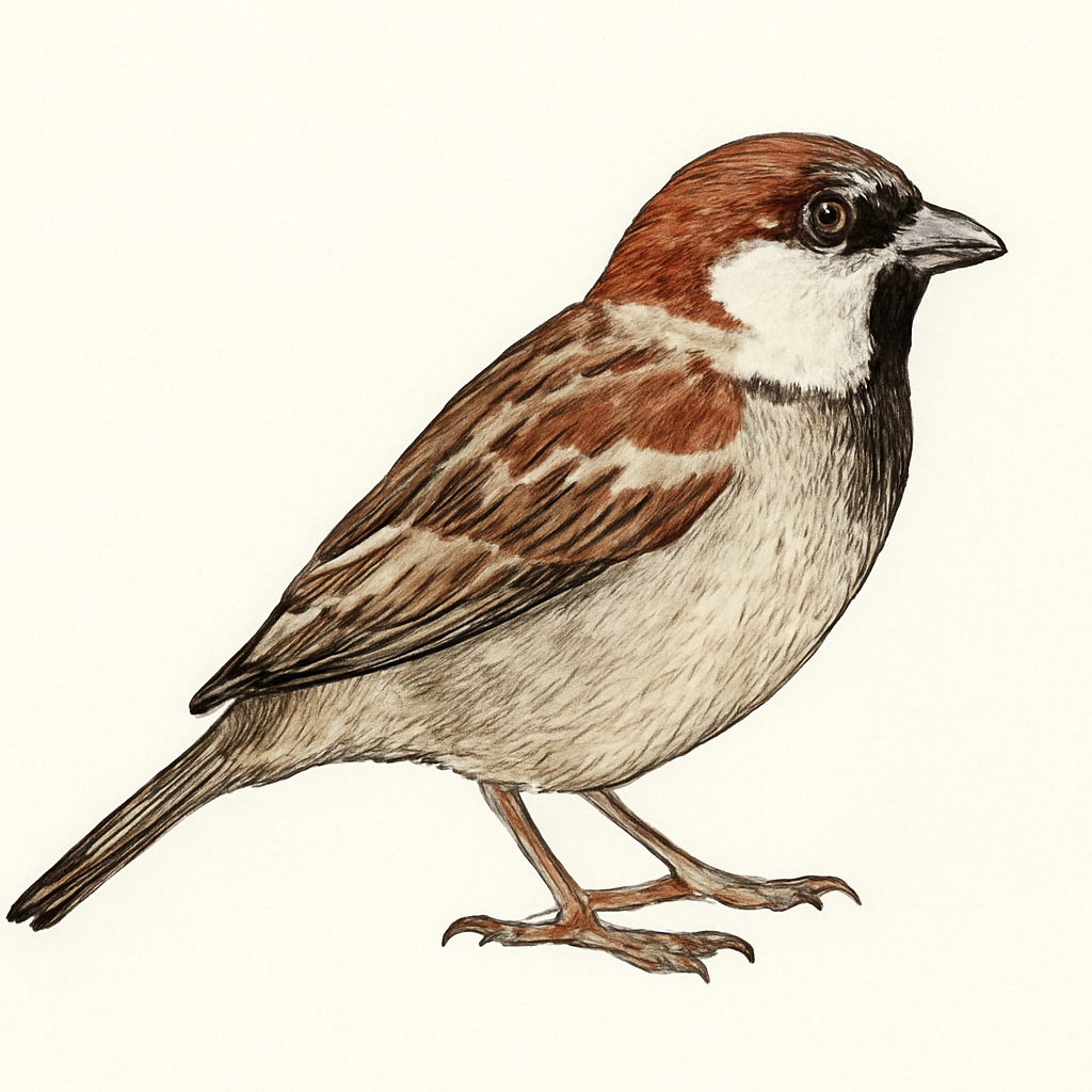 Illustration de Moineau cisalpin