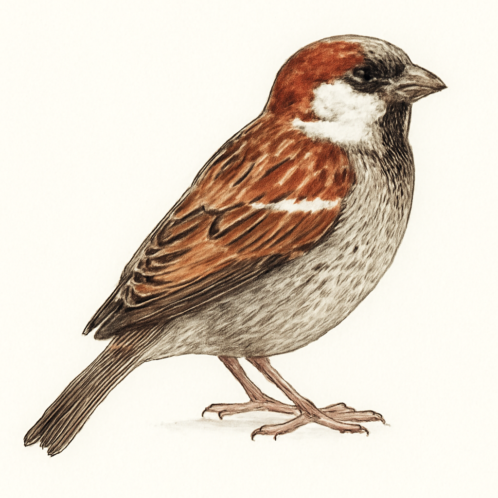 Spanish Sparrow illustration