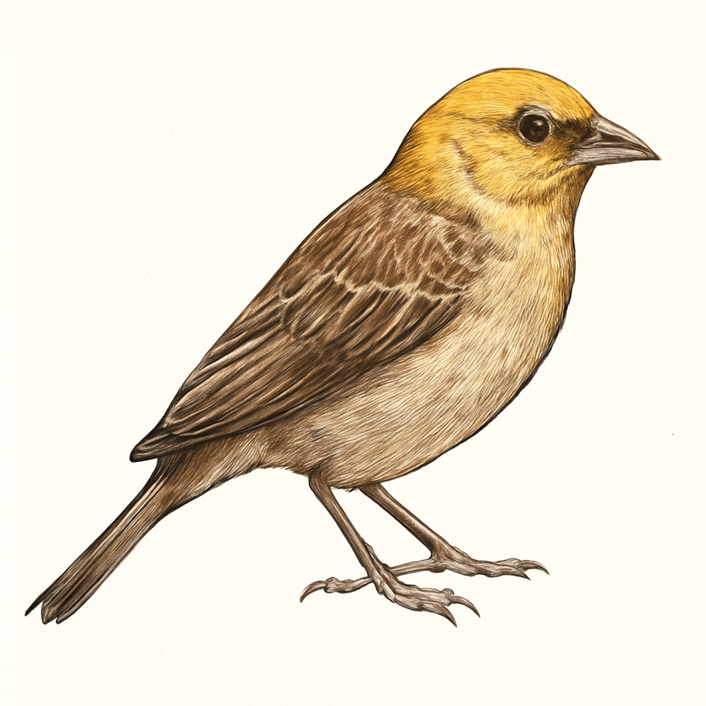 Illustration von Braunrücken-Goldsperling