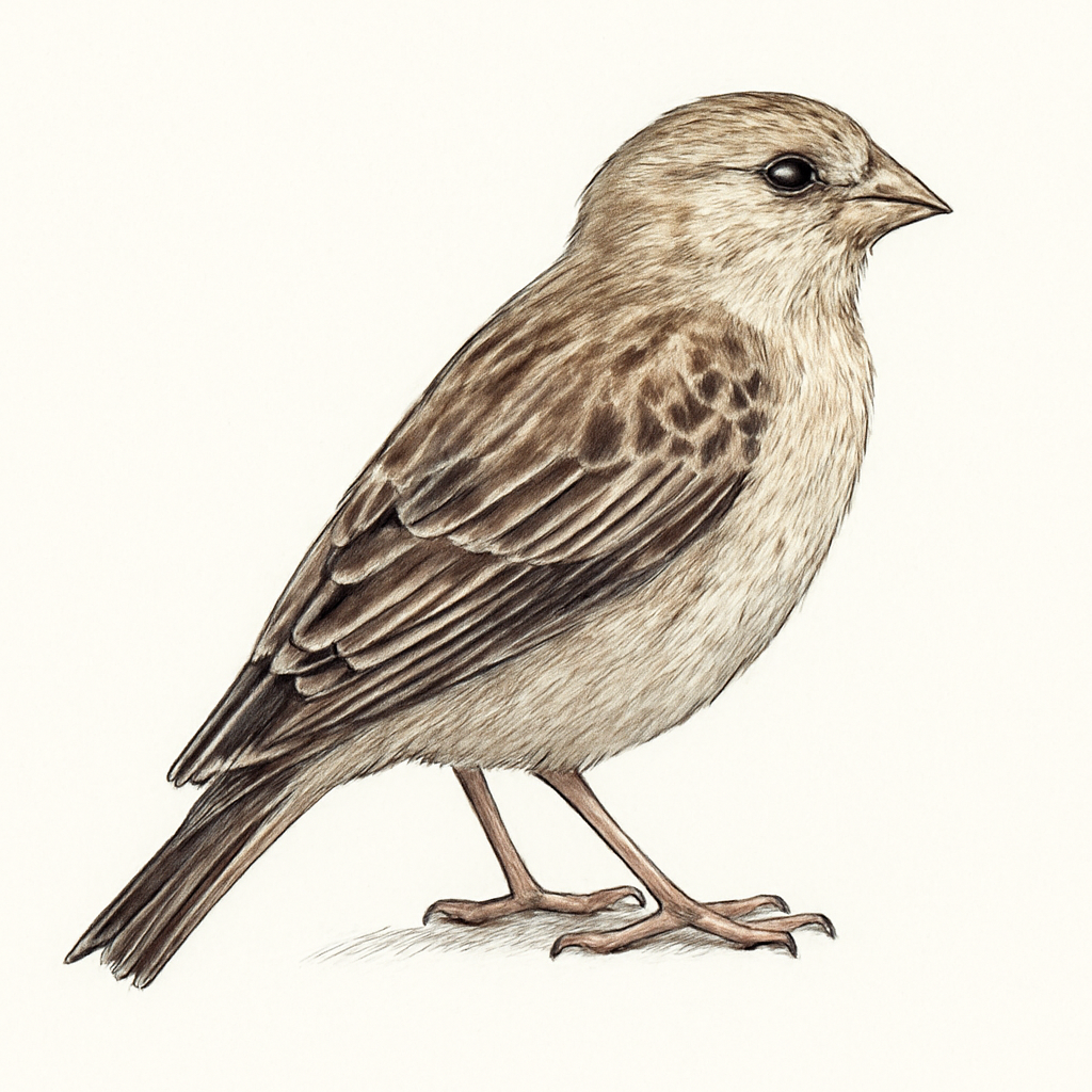 Illustration de Moineau pâle