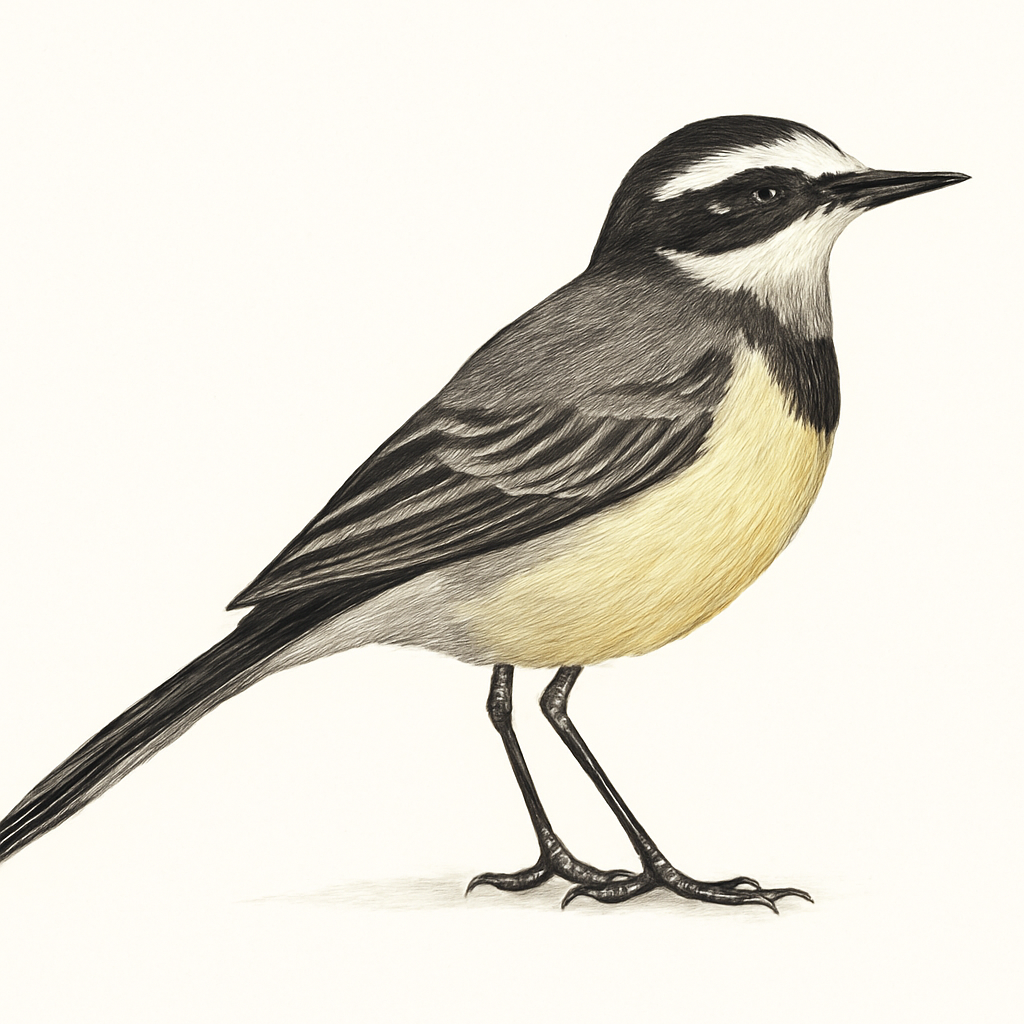 Ilustración de Lavandera Malgache