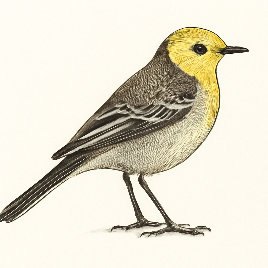 Illustration de Bergeronnette citrine