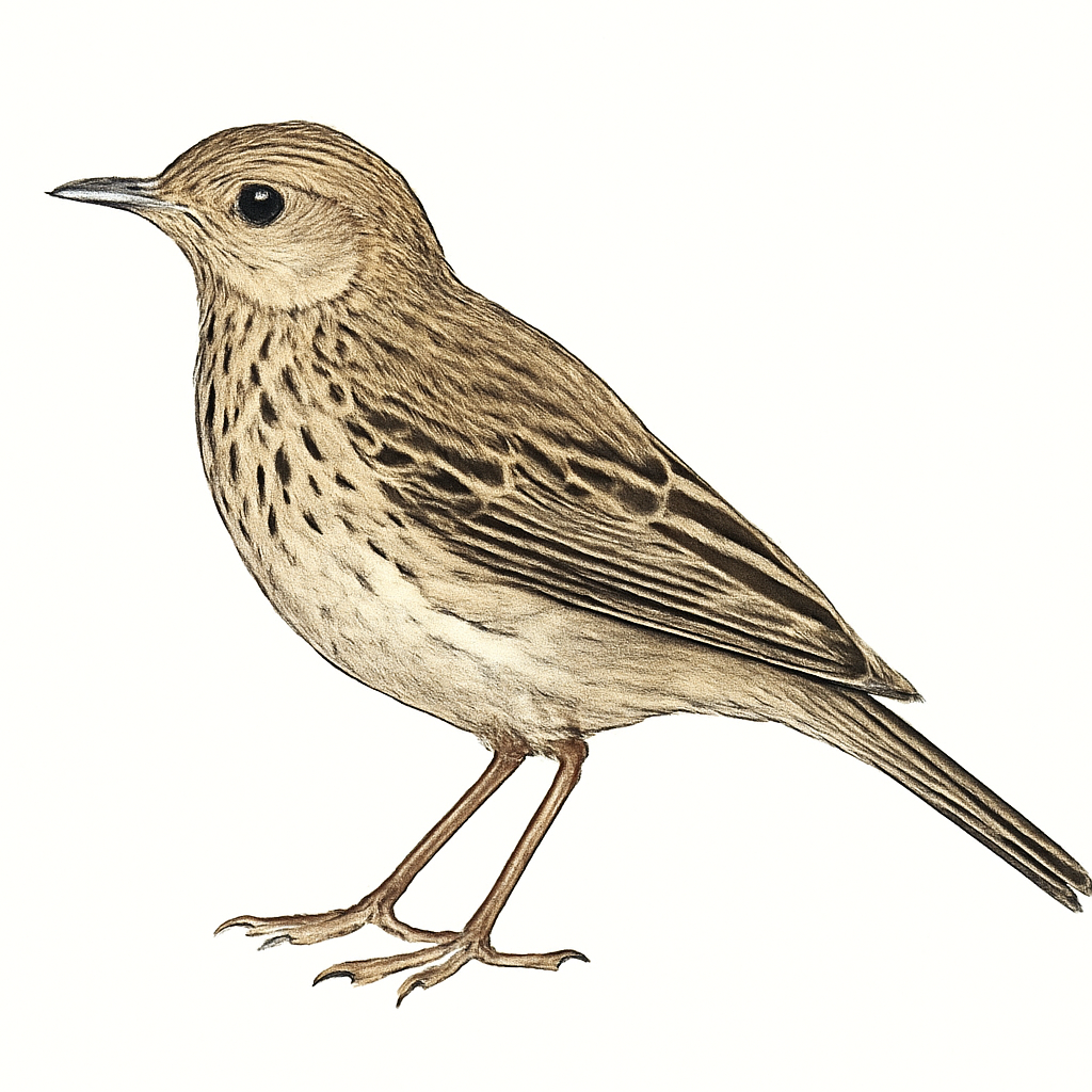 Illustration von Neuseeland-Spornpieper