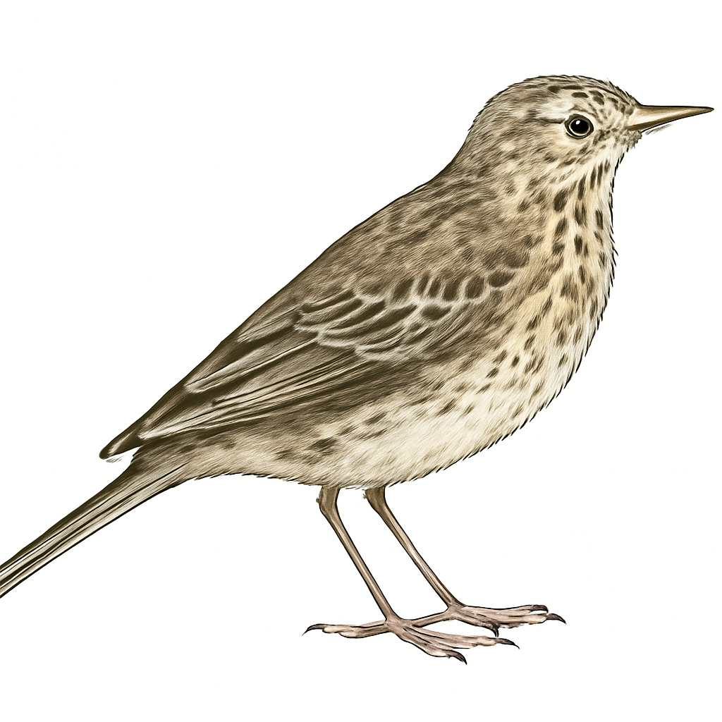 Richard's Pipit illustration