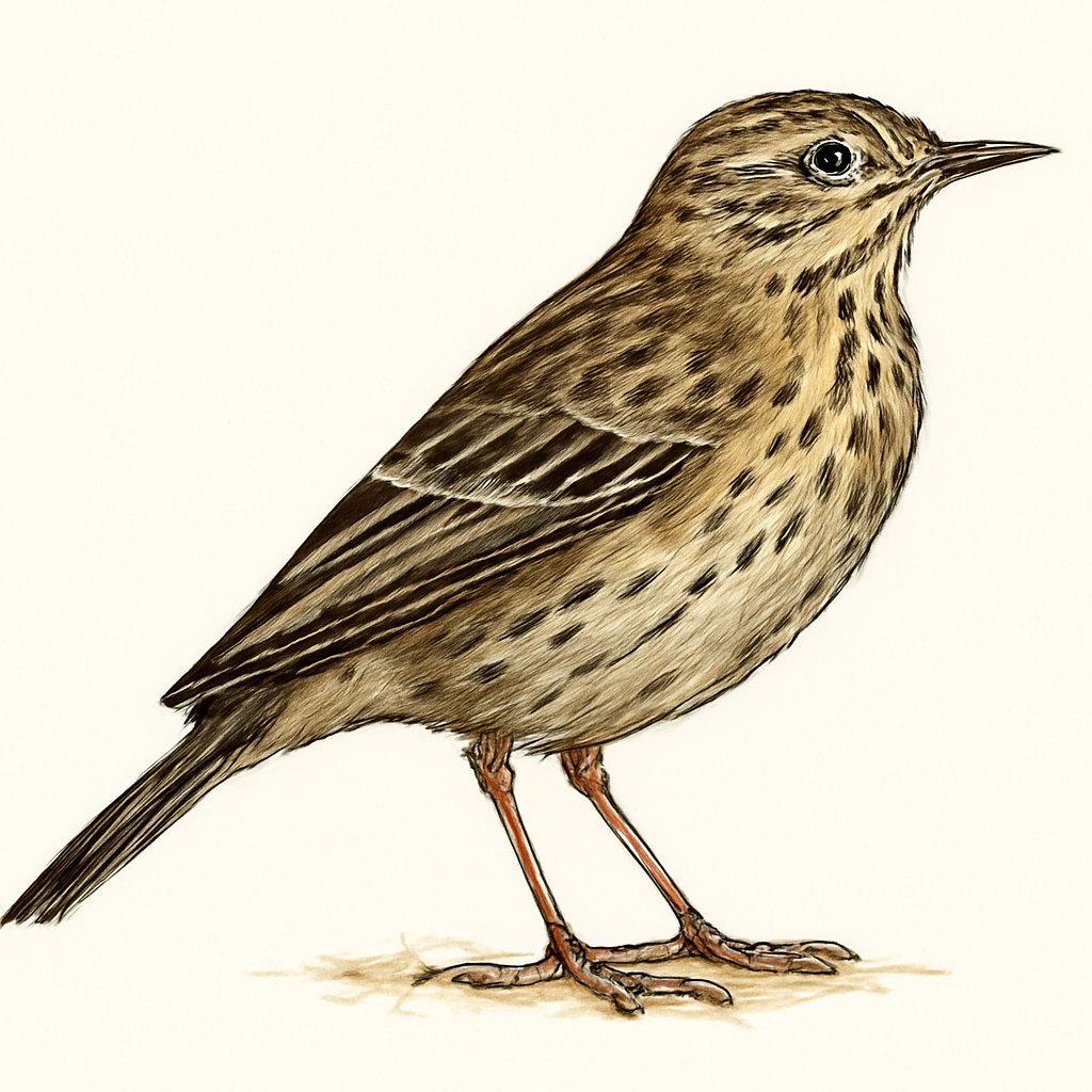 Ilustración de Bisbita Montano