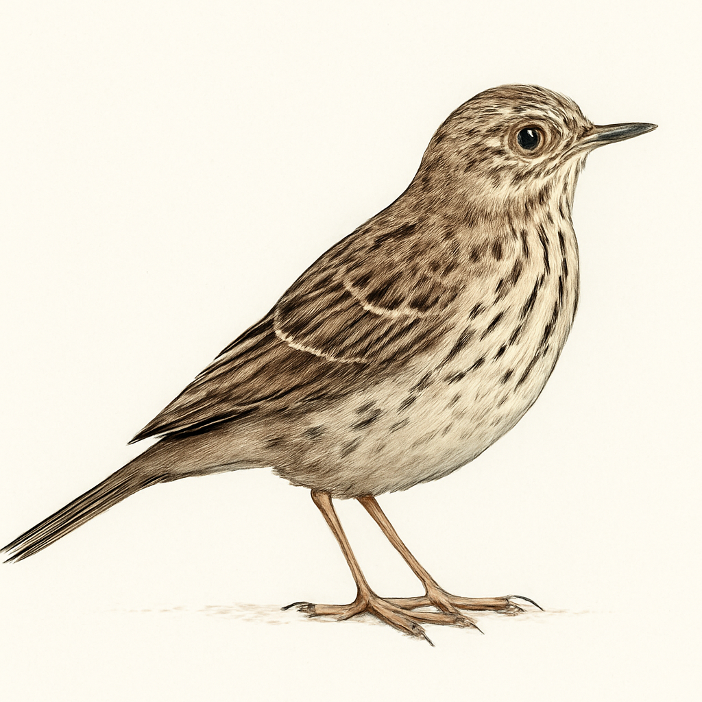Meadow Pipit illustration