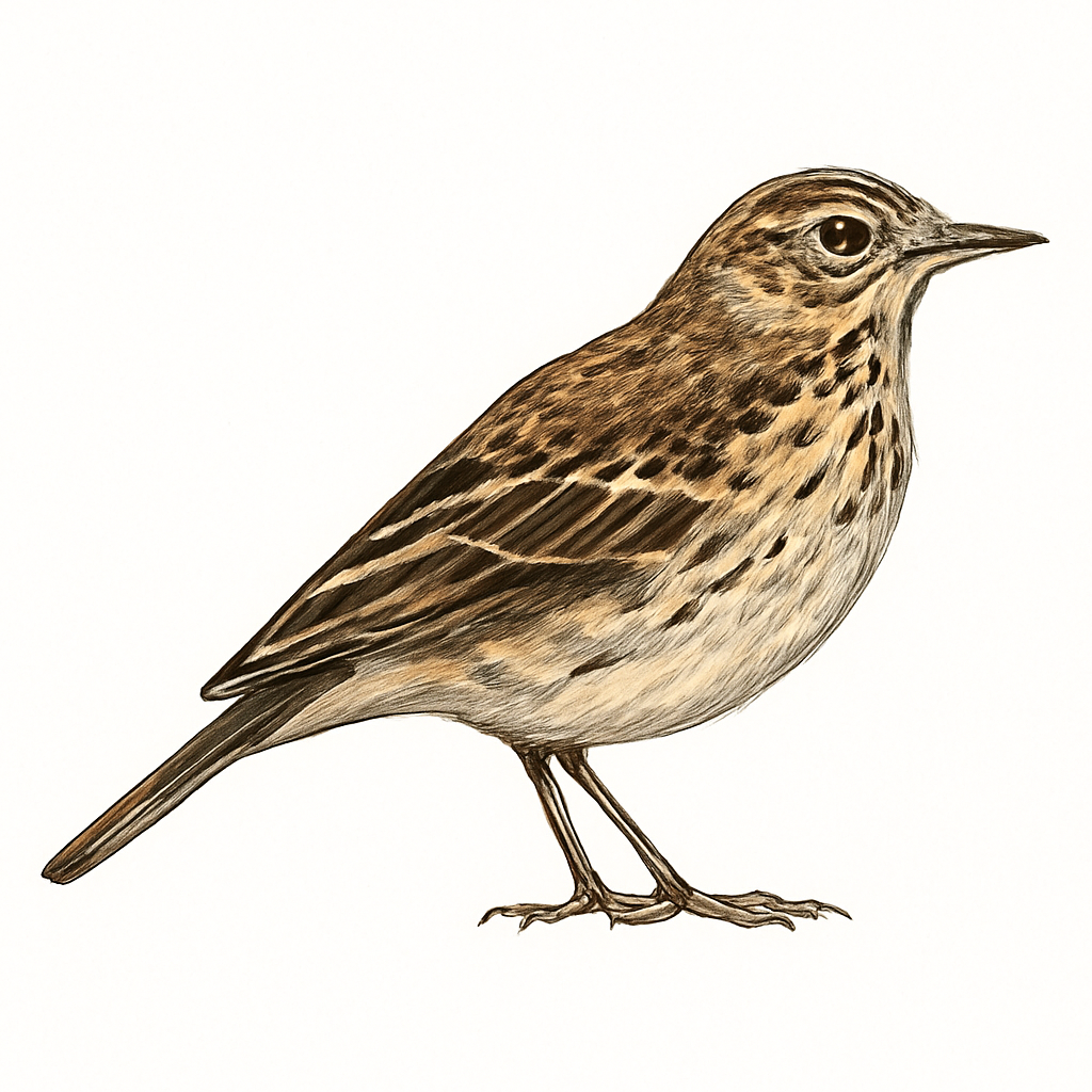 Tree Pipit illustration