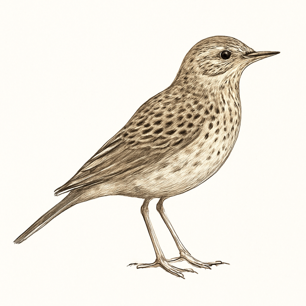 Sprague's Pipit illustration