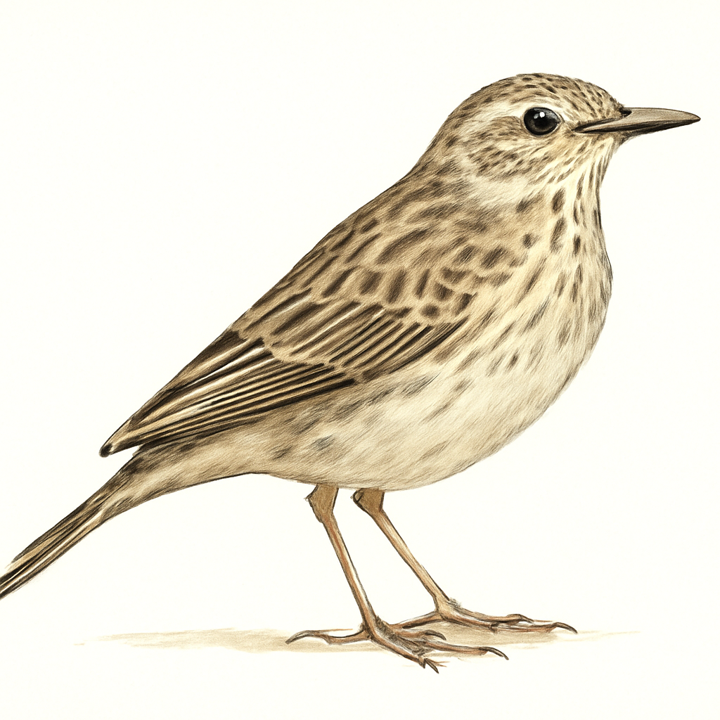 Ilustración de Bisbita Andino