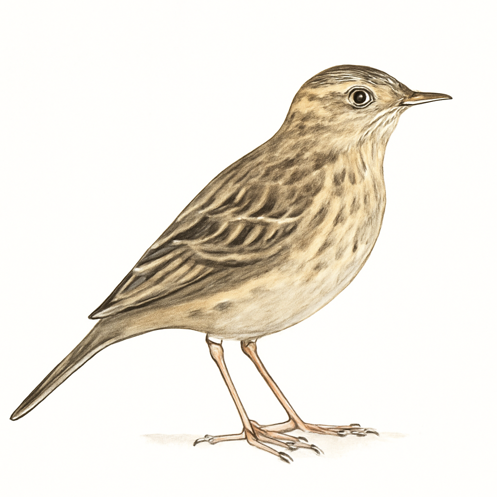 Illustrazione di Bush Pipit