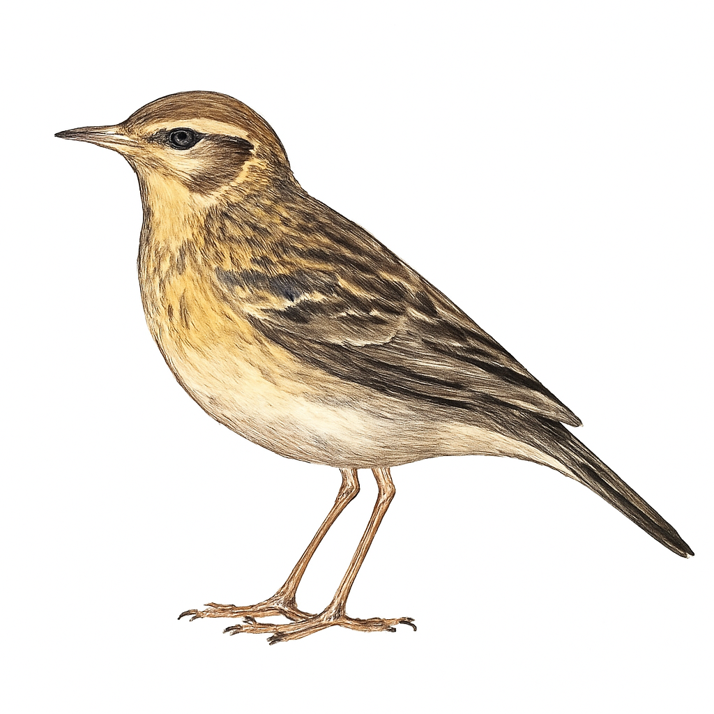 Ilustração de yellow-breasted pipit