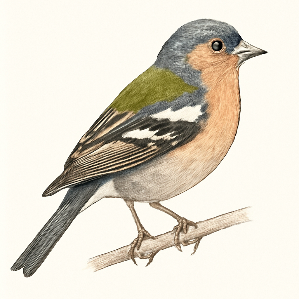 Canary Islands Chaffinch illustration