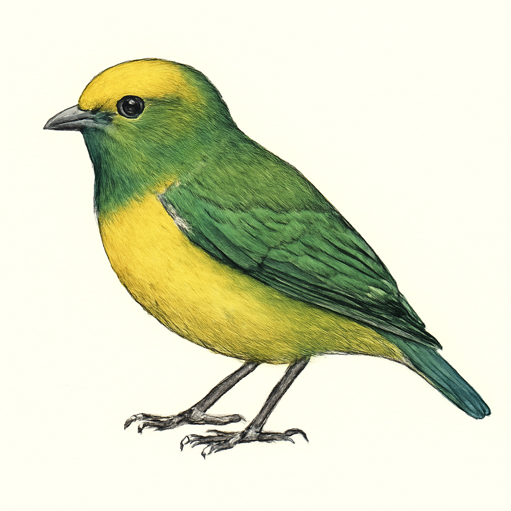 Illustrazione di Golden-browed Chlorophonia