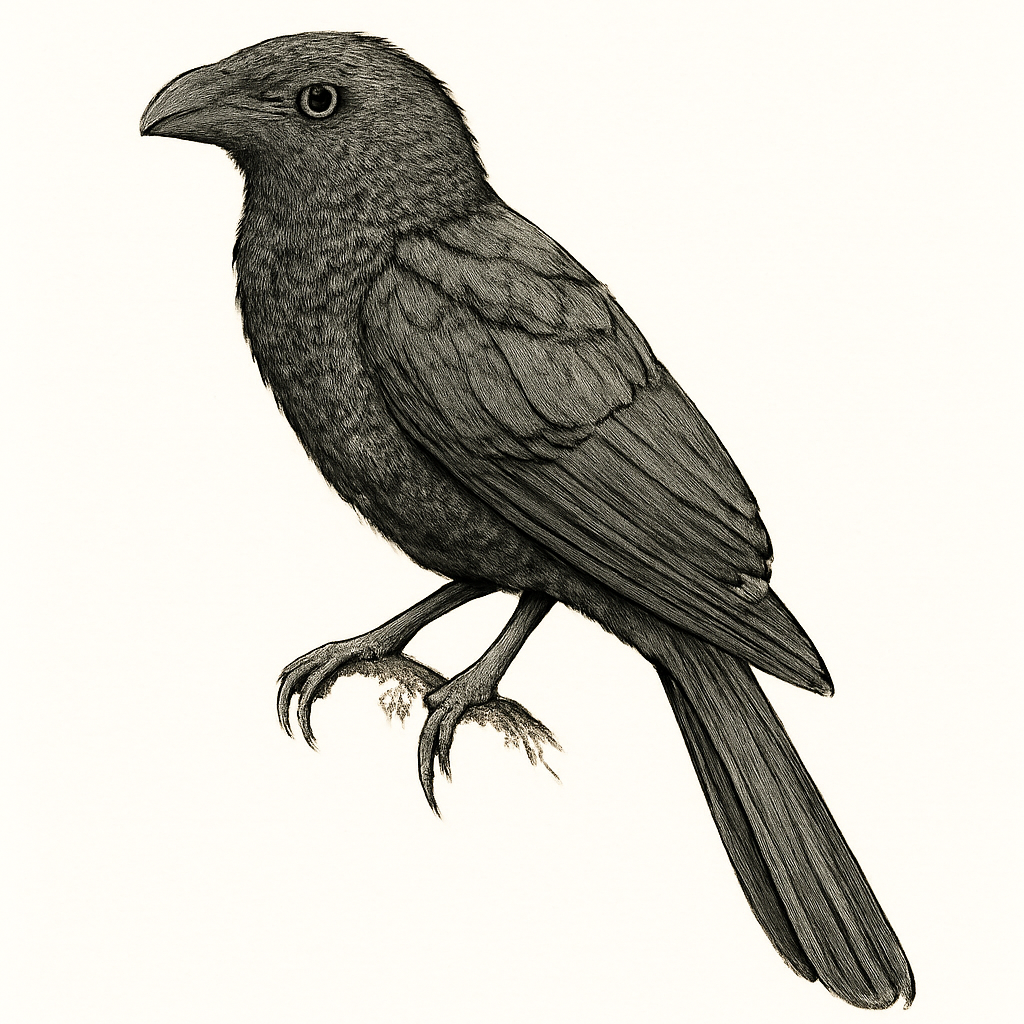 Illustration de Ani à bec cannelé