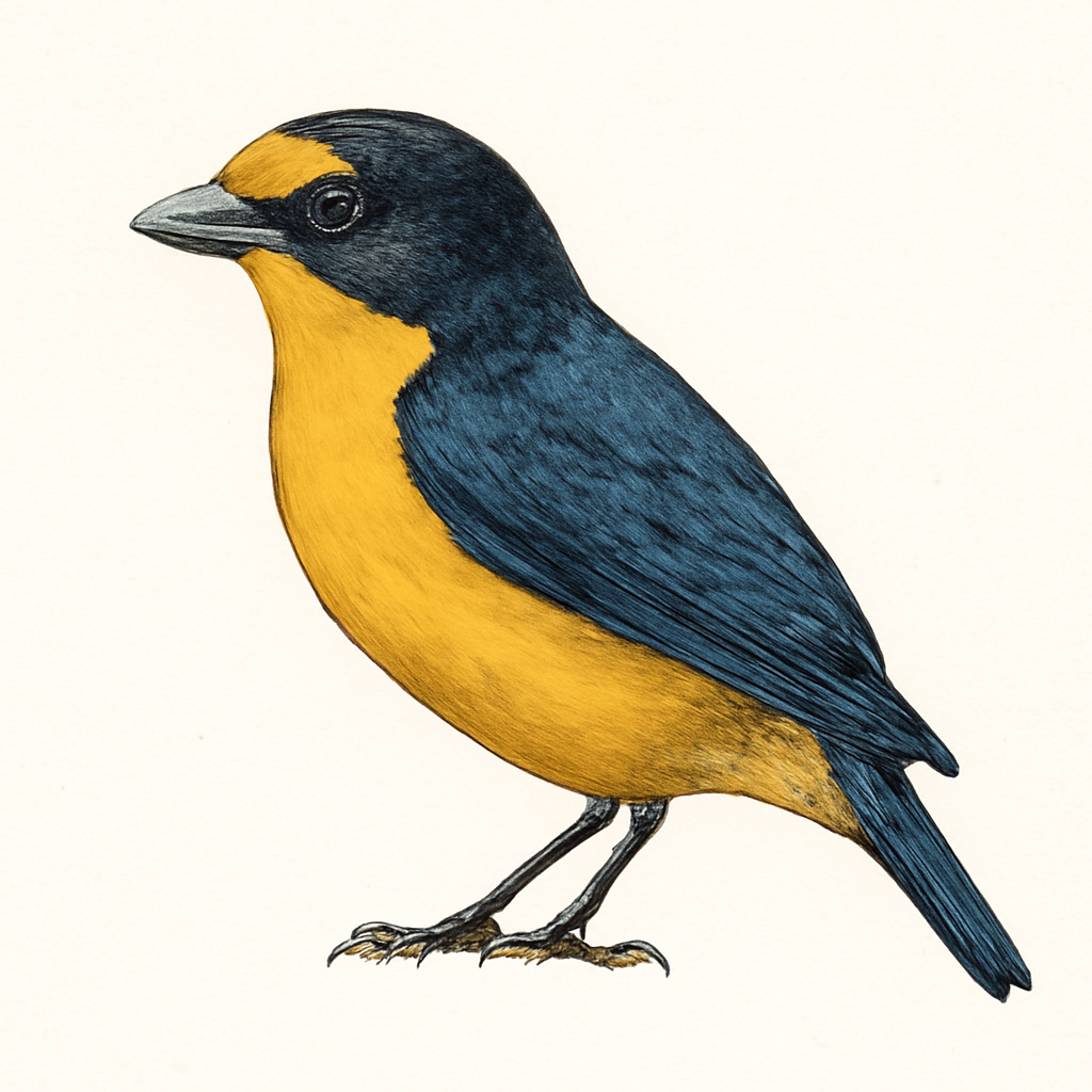 Illustration von Schwalbenorganist