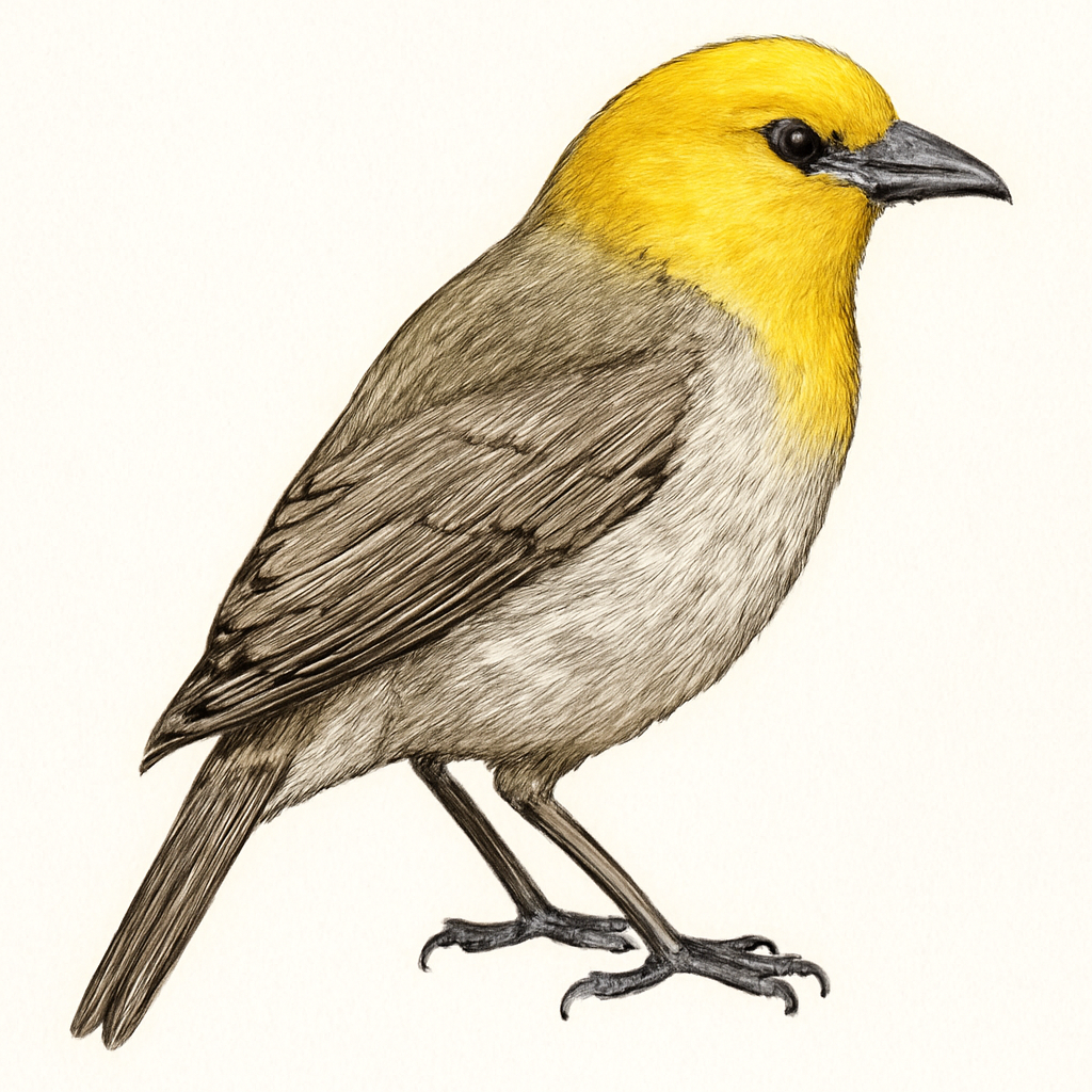 Ilustração de palila